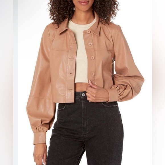 n:PHILANTHROPY Women's  Faux Leather Aurora-Jacket - Picture 2 of 7